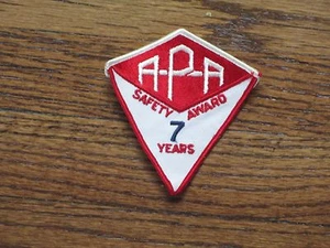 LKW VINTage, Patch, APA Transport Corp "7 Jahre Sicherheitspreis", Nr. 60er - Bild 1 von 1