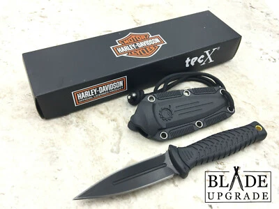 Cuchillo de hoja fija Case Tec X Harley Davidson hoja de daga de acero inoxidable GRN 52162 Foto 1 de 4
