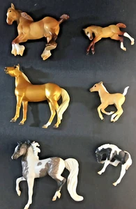 Breyer Stablemate Horse & Foal 3 Sets Palomino  Morgan & Clydesdale - Picture 1 of 7