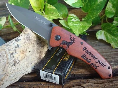 * Forever your little girl * 雕刻鹿刀礼物爸爸 922 — 第 1/4 张图片