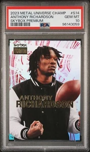 2023 Metal Universe Champ Skybox Prem #S14 Anthony Richardson PSA 10 Pop 1 - Picture 1 of 2