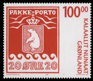 Groenlandia 2007 - Mi-N.o 488 ** - Estampillada sin montar o nunca montada - 100 años de sellos de Groenlandia - Imagen 1 de 1