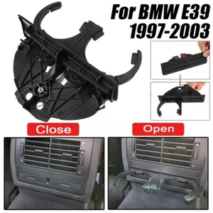 Rear Seat Vents Double Cup Holder Drink Holder For BMW 5 Series E39 51168184520 - Foto 1 di 12