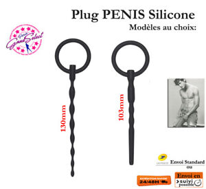 PLUG PENIS SILICONE -Dilatateur Urètre -Sextoy Plaisir Intime Homme (X385)