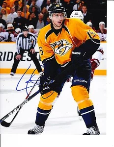 NASHVILLE PREDATORS CRAIG SMITH SIGNED YELLOW JERSEY 8X10 - Picture 1 of 1