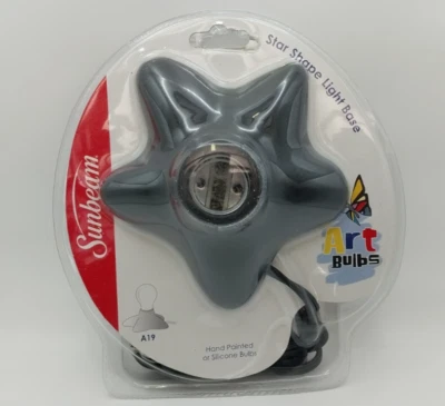 Sunbeam Star Shaped Light Base For Hand Painted Art Silicone Bulbs New 8748 - Image 1 of 4