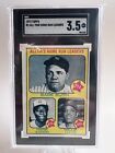 1973 Topps #1 All Time Home Run Leaders Babe Ruth/Hank Aaron/Willie Mays SGC 3.5