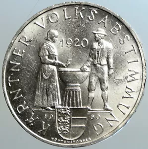 1960 AUSTRIA Carinthian Plebiscite 40th Proof Silver 25 Schilling Coin i102552 - Picture 1 of 3