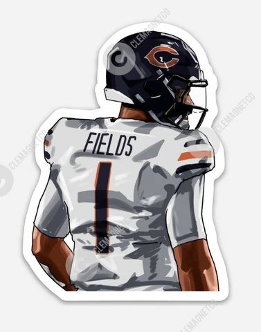Justin Fields MAGNET - Chicago Bears NFL Quarterback Bears Rookie Cover