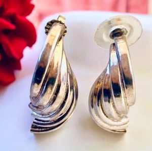 Vintage Silber Ohrringe Pfosten für Ohrlöcher - Bild 1 von 12