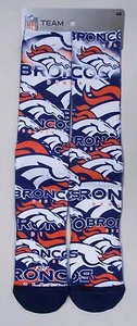 Denver Broncos Men's Socks Medium Size 5 to 10 Monatge - Picture 1 of 2