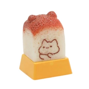 Toast Keycaps DIY Personality Cartoon Keycap Replacement Bottom Keycaps Gift - Afbeelding 1 van 8