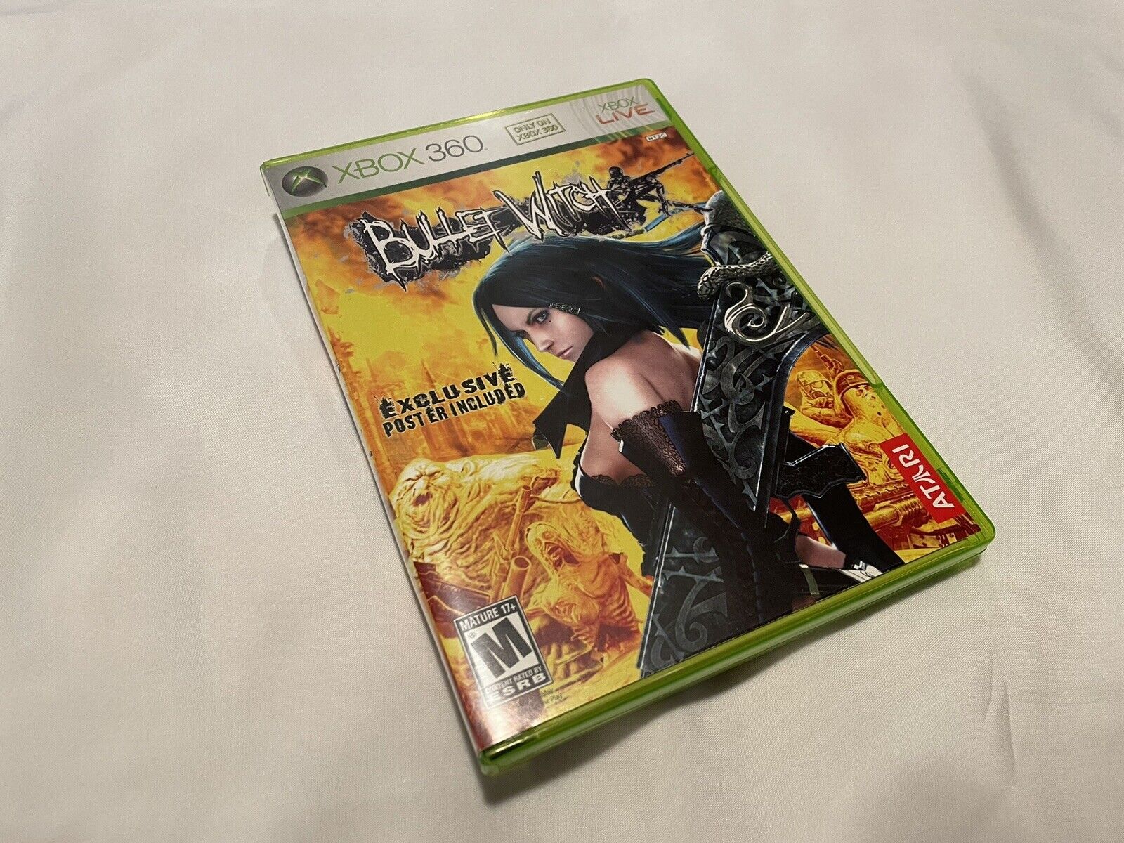 Bullet Witch Xbox 360 Complete CIB w/ Poster - Rare EXCELLENT