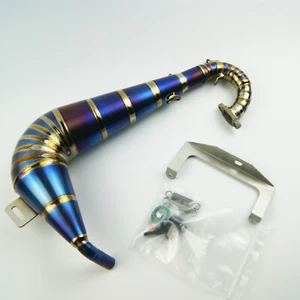Titanium Exhaust Pipe for HPI Rovan Kingmotor Baja 5B SS - Picture 1 of 8