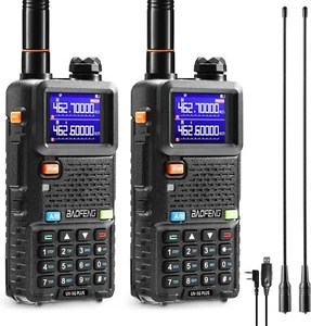 (2 Pack) BAOFENG UV-5G Plus GMRS Handheld Radio 5W Long Range Rechargeable - Zdjęcie 1 z 8