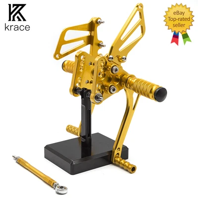 Juego de estriberas reposapiés trasero CNC para Suzuki GSXR1000 2005-2006 k5 k6 Foto 1 de 4