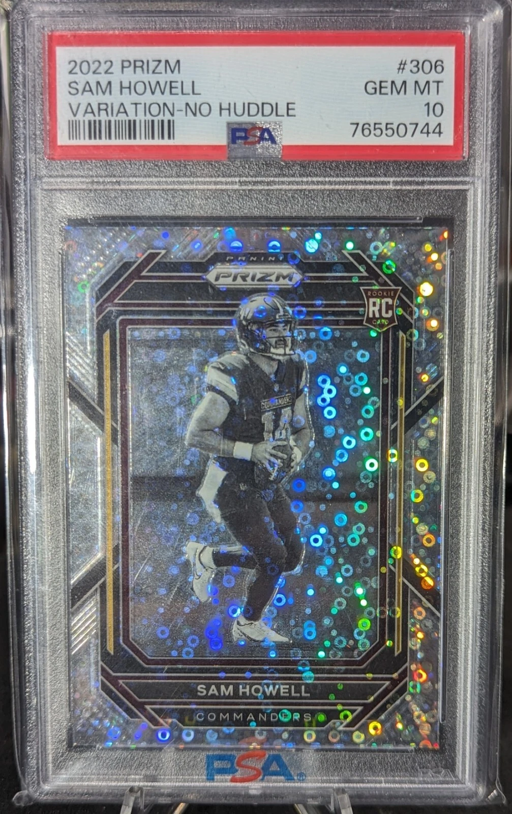 Sam Howell 2022 Prizm #306 Variation - No Huddle Price Guide - Sports ...