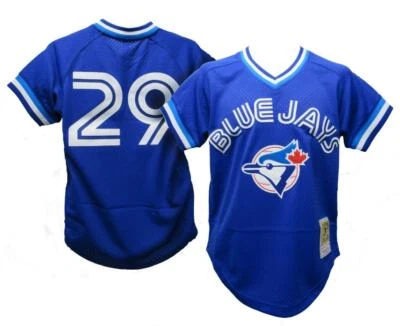 1993 Joe Carter #29 Toronto Blue Jays Mens Mitchell & Ness Authentic BP Jersey - Image 1 of 4