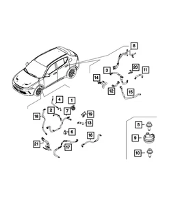 Genuine Mopar Coolant Hose 68625414AA - Picture 1 of 1