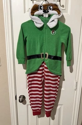 Buc-ee’s Polar Navidad Elfo Disfraz Pijama 4T/5T Bucees Foto 1 de 4