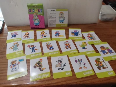 Antiguo juego de cartas de criada niños cartas más grandes animales ocupaciones completo 2012 Foto 1 de 4