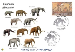 FDC prehistory mammals Animals prehistoric Elephants Evolution wild animals - Picture 1 of 1