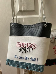 Bonco purse, embroidery by seller, handmade, unique, wooden bottom, unique - Bild 1 von 3