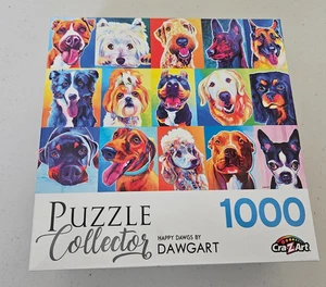 Puzzle da collezione 1000 pezzi puzzle-Happy Dawgs by Dawgart-completo-spedizione gratuita - Foto 1 di 2