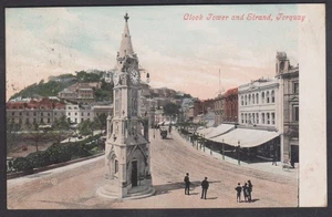 1907 POSTAL RELOJ TORRE Y HEBRA EN TORQUAY, DEVON - Imagen 1 de 2