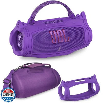 JCHPINE Silicone Cover and Hard Carrying Case for JBL Charge 6 Portable Bluet - Image 1 of 4