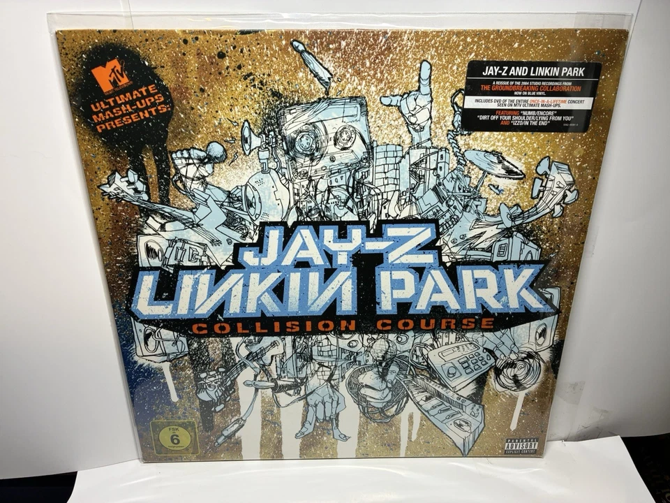 Jay-Z & Linkin Park Collision Course Blue Vinyl Used - Image 1 of 2