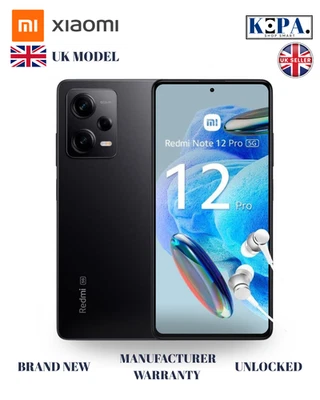 Xiaomi Redmi Note 12 Pro 5G 128GB 6.67" Black 5000mAh Android Smartphone - Image 1 of 4
