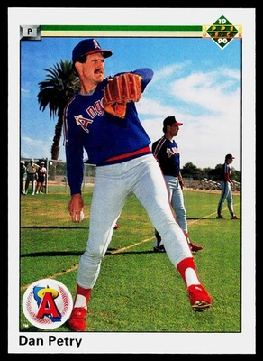 Dan Petry, 1990 Upper Deck, #690, California Angels, - Image 1 of 2