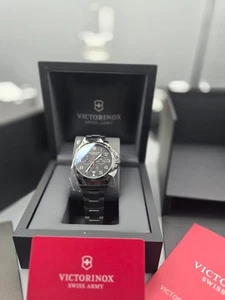 Victorinox FieldForce Sport Chrono  42mm Black SST Bracelet NEW *RRP £649* - Picture 1 of 11