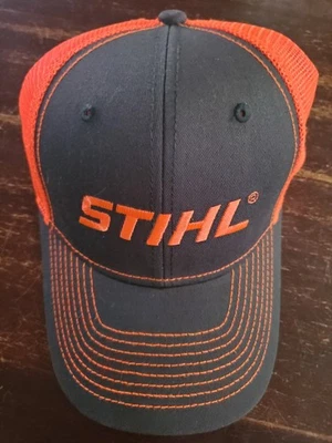 Sombrero de camionero Stihl naranja y gris  Foto 1 de 4