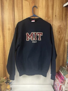 MIT (DAD) Champion Crewneck Sweatshirt Herren MEDIUM Navy Blau Pullover - Bild 1 von 5