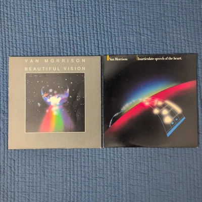 Lot of 2 Van Morrison Vinyl. Beautiful Vision + Inarticulate Speech of the Heart - Image 1 of 4
