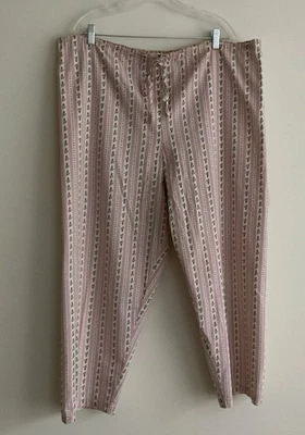 Pijama Vintage Crabtree and Evelyn Rosa Floral Campesino Casa Boho Pantalón GRANDE  Foto 1 de 4