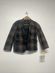 Cat & Jack Blazer Boys' Size 7 Woven Plaid - Picture 1 of 7