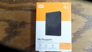 Western Digital 4TB 3.0 My Passport Portable External Hard Drive -SEALED - Afbeelding 1 van 3