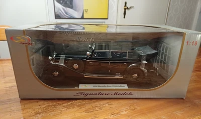1938 Mercedes-Benz 770K Pullman Nr. 18135-01 Cabrio schwarz 1:18 OVP - Bild 1 von 4