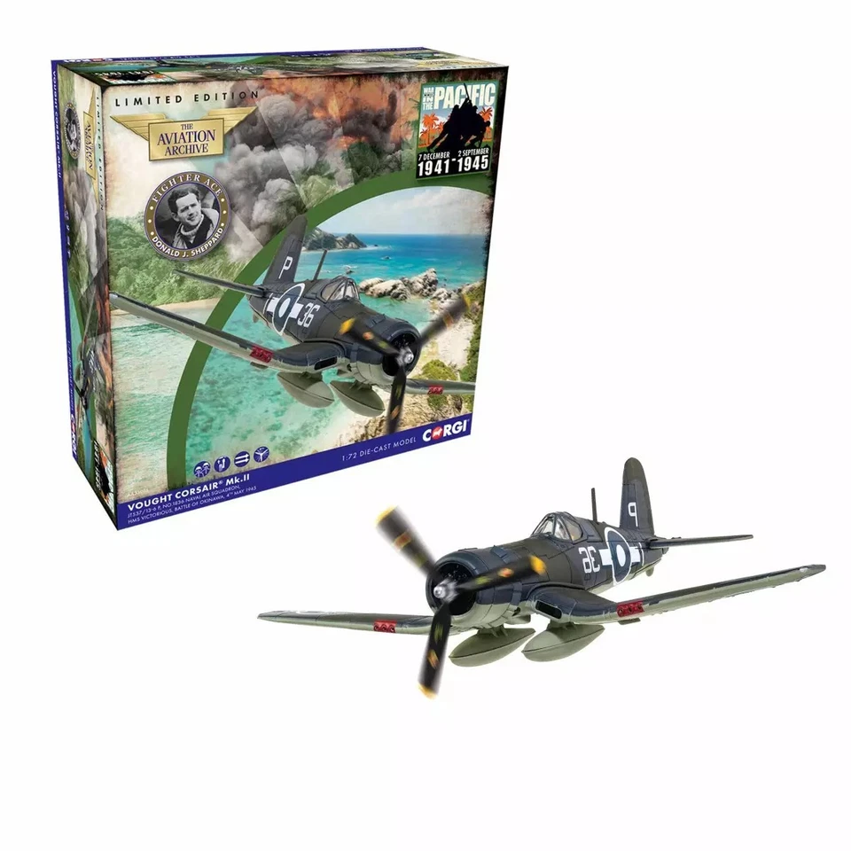 COCAA33016 5063129028176 Corsair Mk.II (JT537) 1:72 Corgi - Immagine 1 di 1