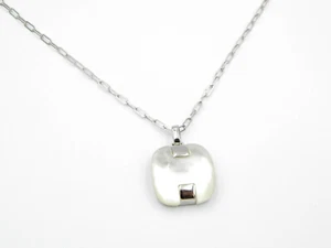 Misaki Damen Kette 925 Sterling Silber 45 cm mit Perlmutt Anhänger UVP 159€ Chic - Bild 1 von 4