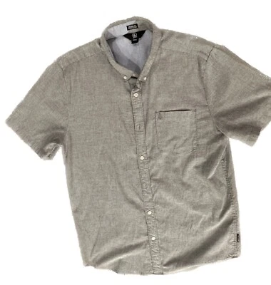 Volcom Everett Oxford SS Button Down Shirt - Baja Indigo - Image 1 of 4