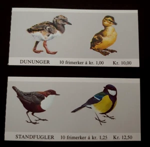 1980 BIRDS WILDLIFE SET COMPLETE STAMP BOOKLETS VF MNH NORWAY NORWEGEN NORVEGE - Picture 1 of 2