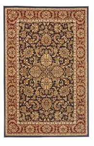 2x8 Radici Navy Blue Border Traditional 1305 Area Rug - Approx 2' 2'' x 8' - Picture 1 of 1