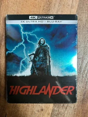 Highlander w. Steelbook (4K UHD + Blu-ray, EU Import, Region Free) *NEW* Foto 1 de 4