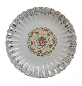 Vintage American Limoges 10" Dinner Plate Toledo Delight 22-k Gold N Ohio - Picture 1 of 5