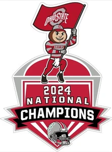 2024 National Championship Ohio State Buckeyes 6" robuster Aufkleber, - Bild 1 von 1