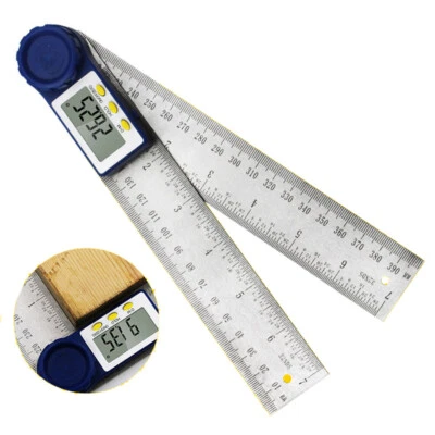 2 in 1 Angle Finder Guage Meter Ruler Protractor Goniometer 360-Degree 300mm - Image 1 of 4